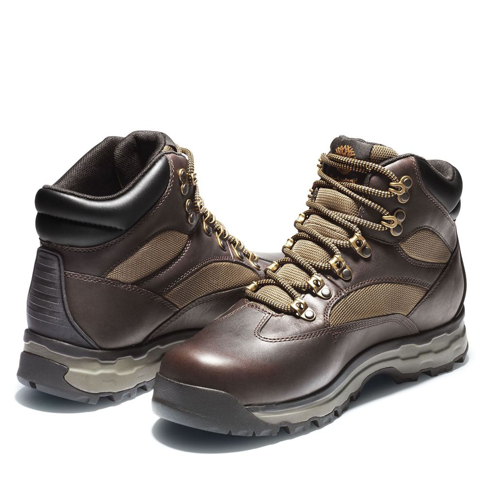 Botas de Caminhada Masculino - Timberland Chocorua Trail 2.0 Impermeavel - XPSQB9482 - Marrom Escuro